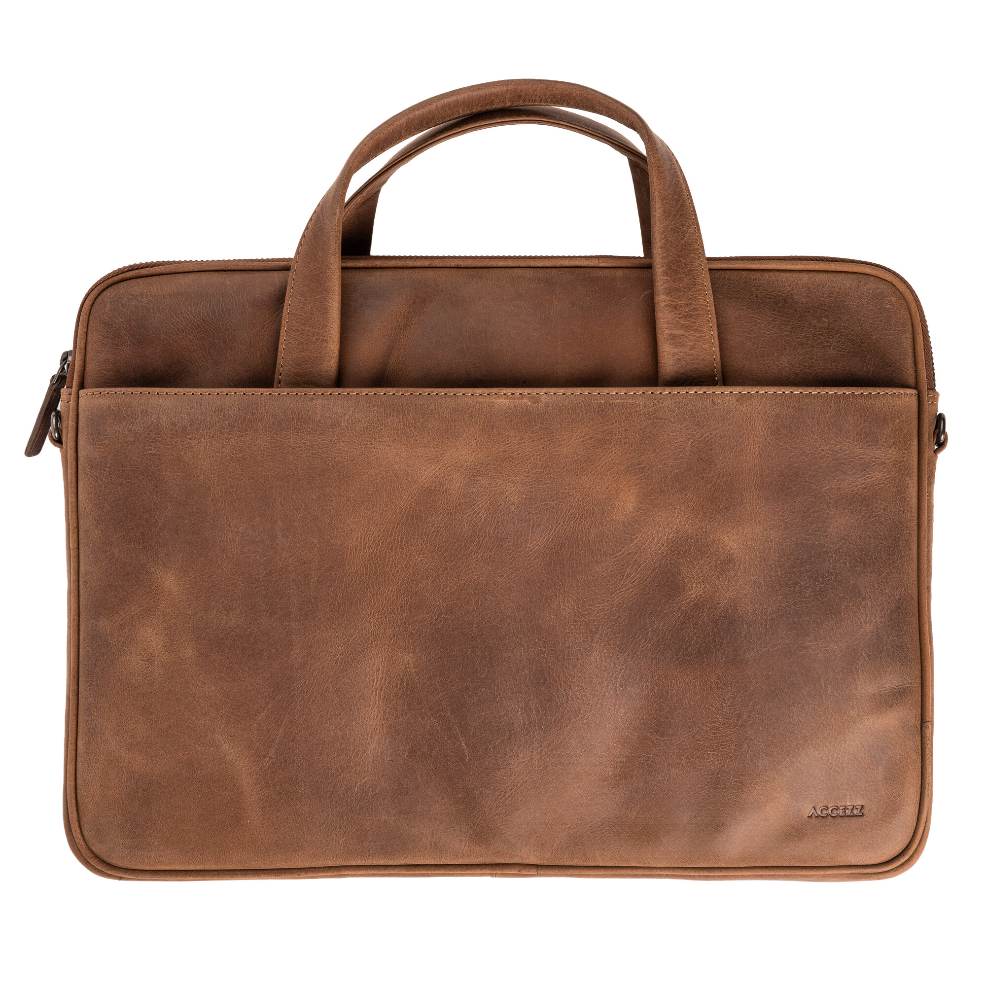 Accezz Leather Laptop schoudertas