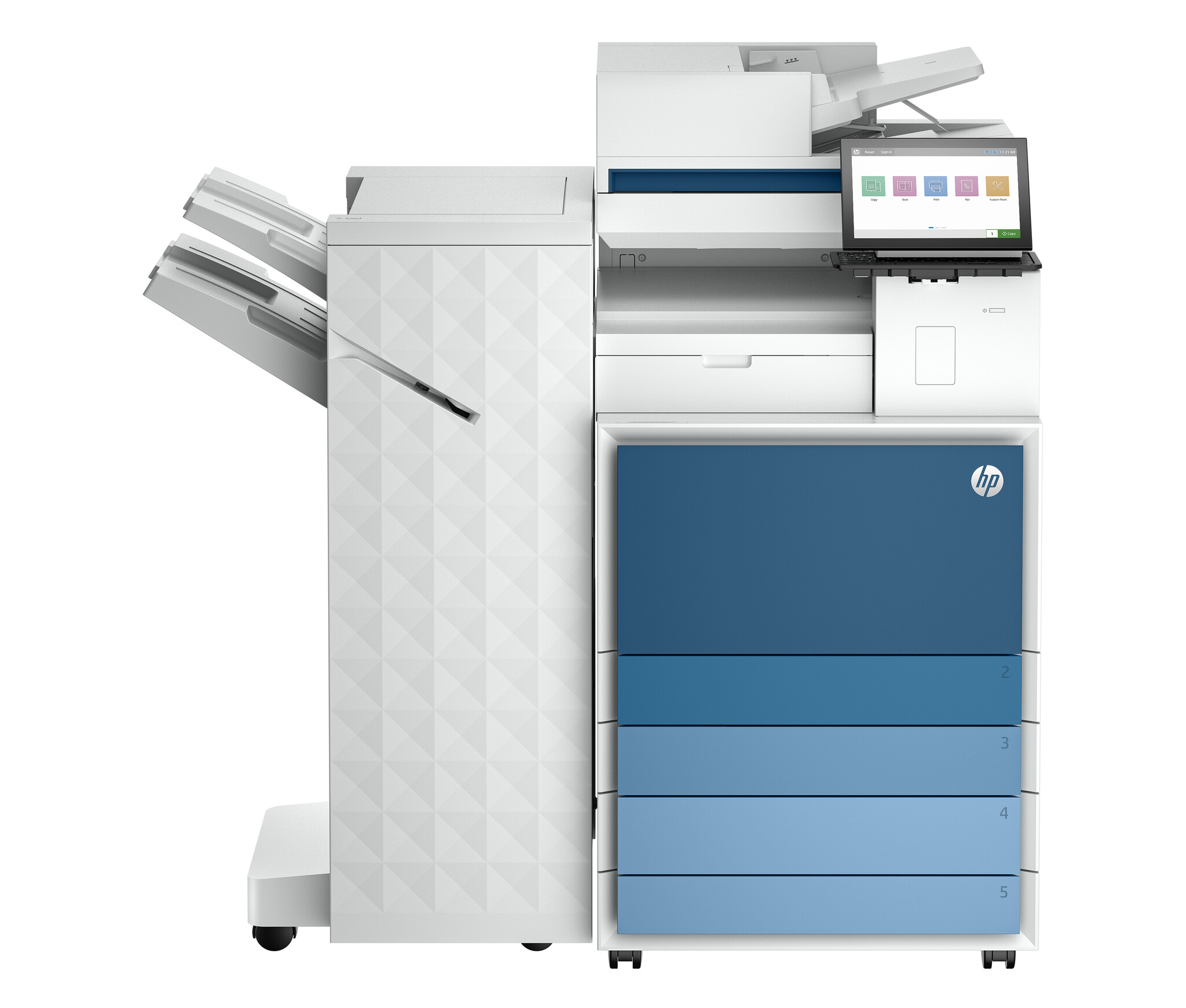 HP Color LaserJet Enterprise Flow LaserJet Enterprise 8601z+ Multifunction Zwart-wit Printer, Alleen Ethernet; Dubbelzijdig; Kopieerapparaat, scanner
