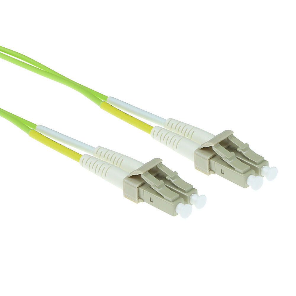 ACT 0,5 meter LSZH Multimode 50/125 OM5 glasvezel patchkabel duplex met LC connectoren