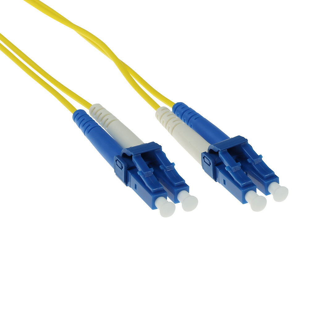 ACT 0,25 meter LSZH Singlemode 9/125 OS2 glasvezel patchkabel duplex met LC connectoren