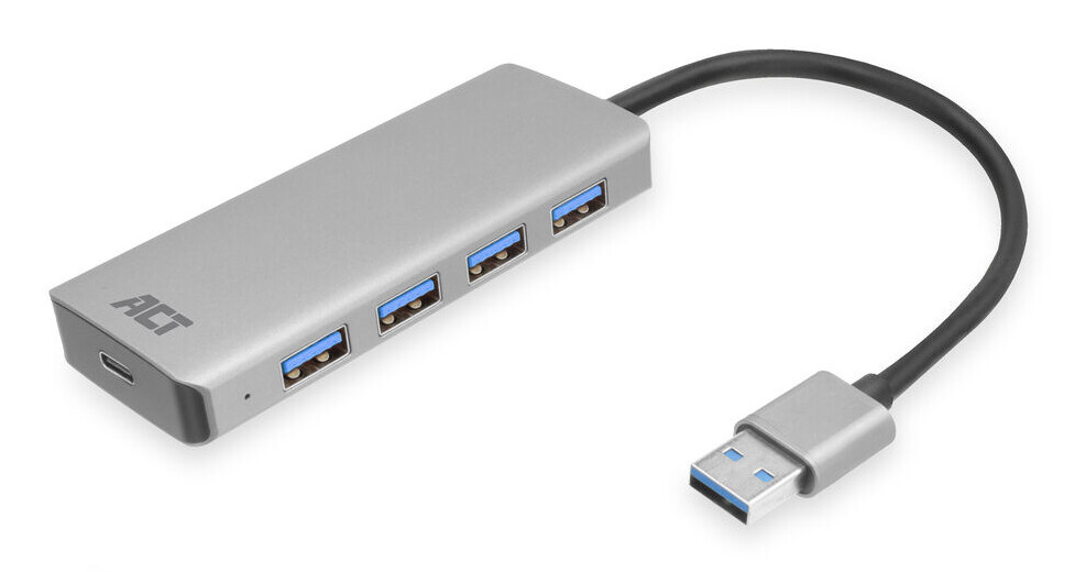 ACT USB-A hub 3.0, 4 poorts USB-A