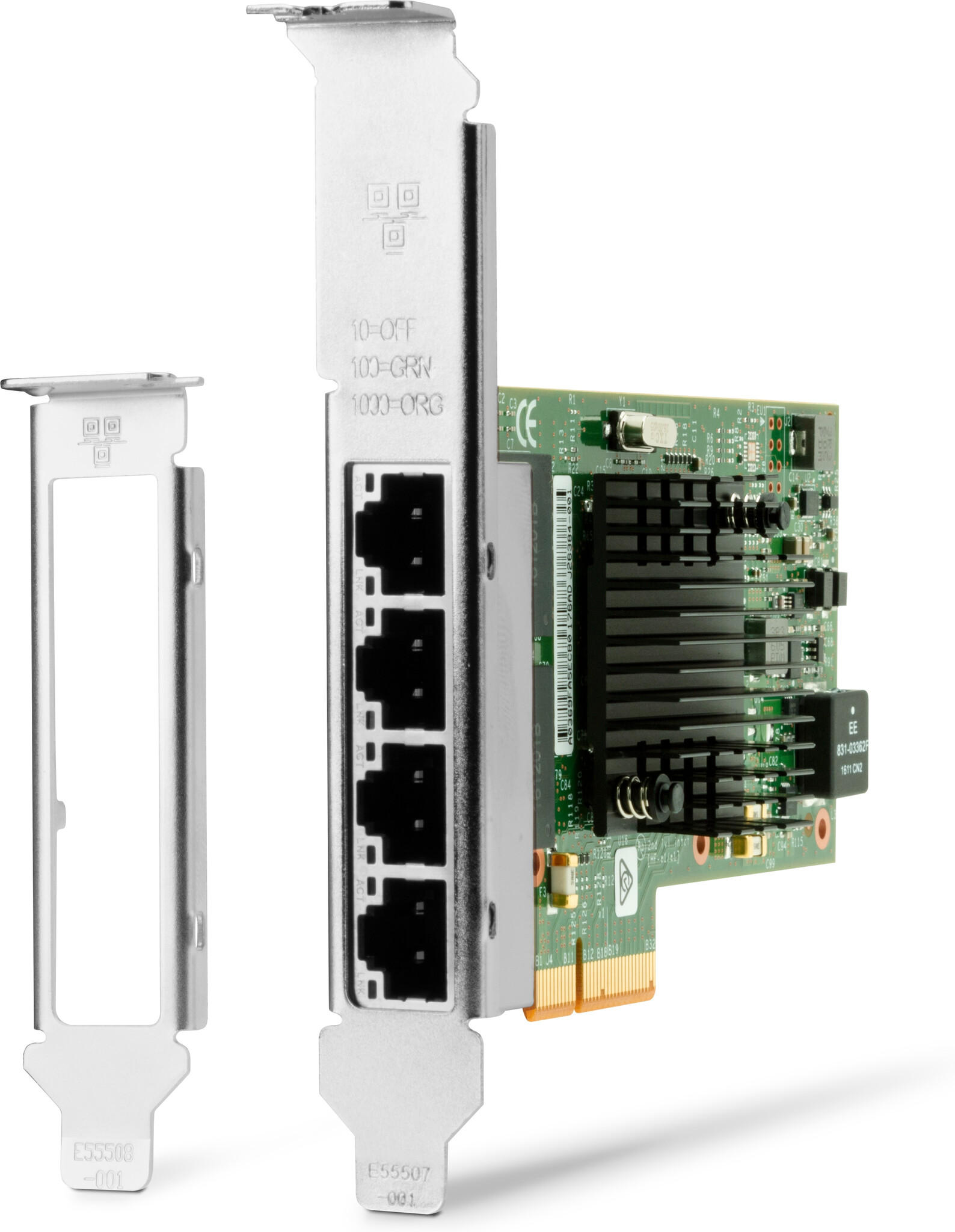 HP Intel Ethernet I350-T4 4-Port 1Gb NIC Intern 1000 Mbit/s