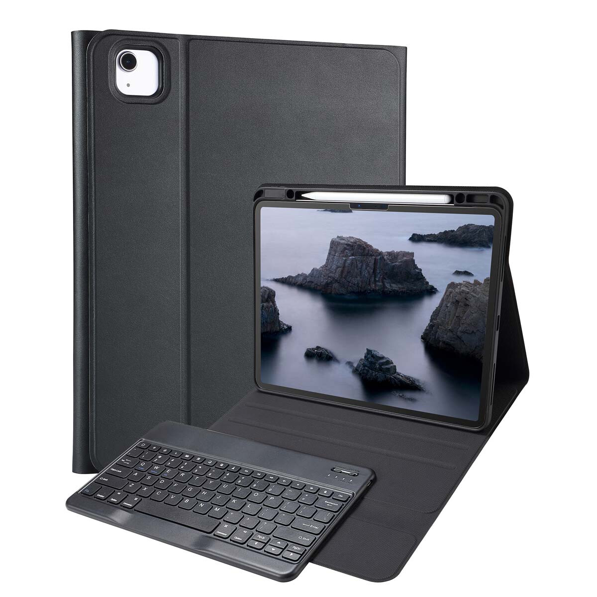 Accezz QWERTY Bluetooth Keyboard Bookcase