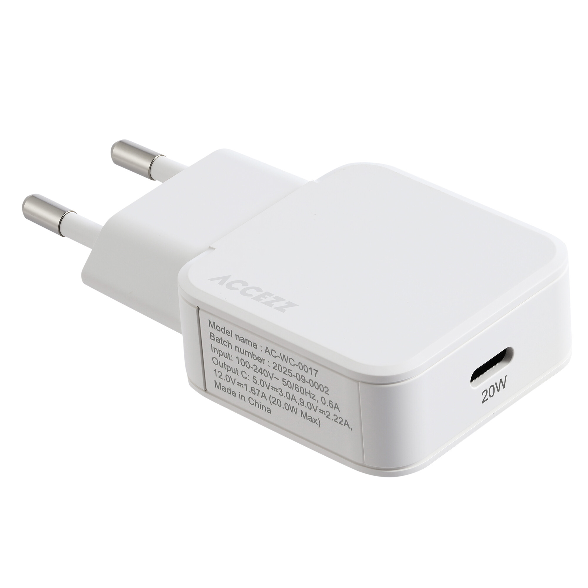 Accezz Ultra Slim GaN Charger 20W - USB-C