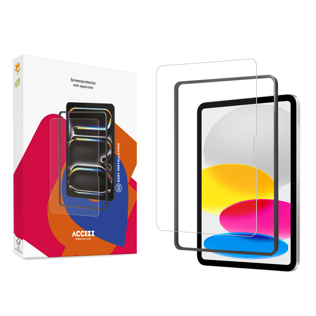 Accezz Glass Screenprotector + Applicator tablet