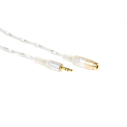 ACT 5 meter High quality audio aansluitkabel 1x 3.5mm stereo jack male - 1x 3.5mm stereo jack female