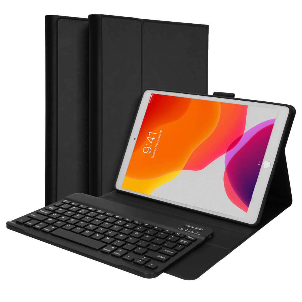 Accezz AZERTY Bluetooth Keyboard Bookcase
