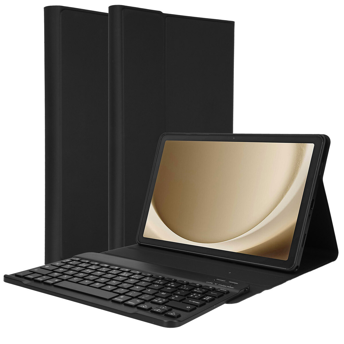 Accezz AZERTY Bluetooth Keyboard Bookcase