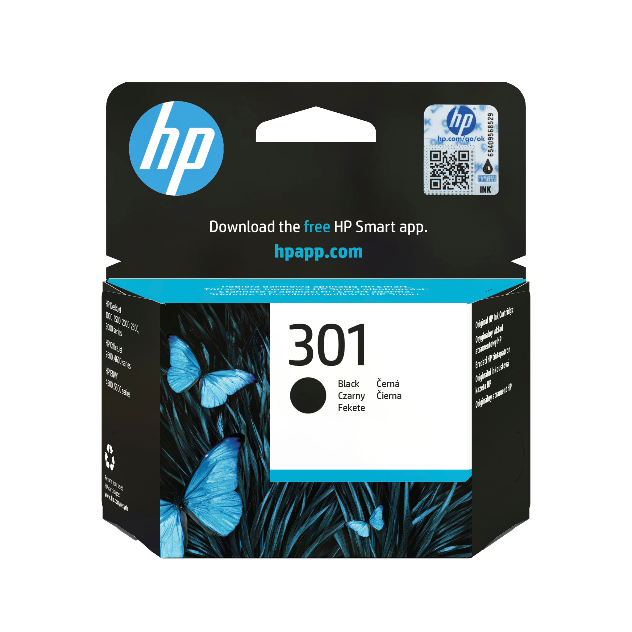 HP 301 originele zwarte inktcartridge