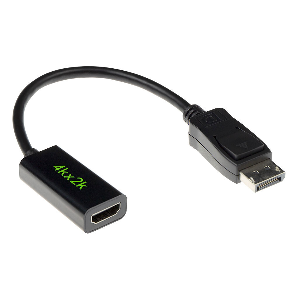 ACT 15 cm Verloop kabel DisplayPort male naar HDMI-A female