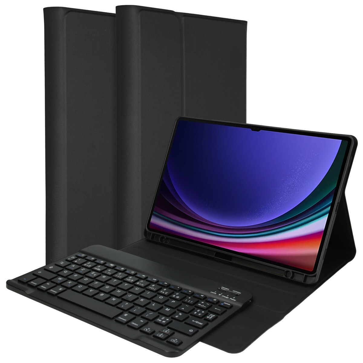 Accezz AZERTY Bluetooth Keyboard Bookcase