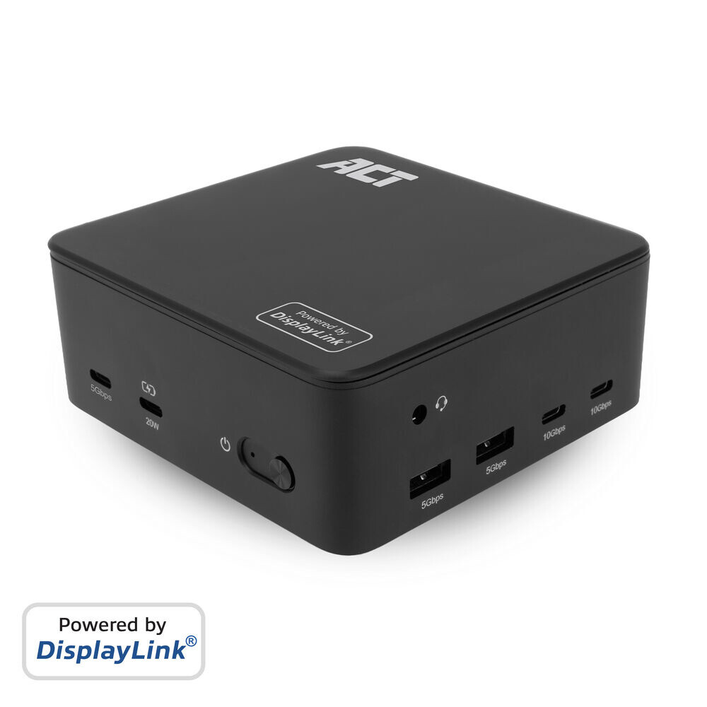 ACT Universeel USB-C Dockingstation 4K, voor 3 HDMI/DisplayPort monitoren, DisplayLink