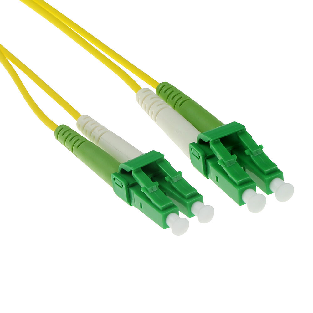 ACT 0,5 meter LSZH Singlemode 9/125 OS2 glasvezel patchkabel duplex met LC/APC8 connectoren