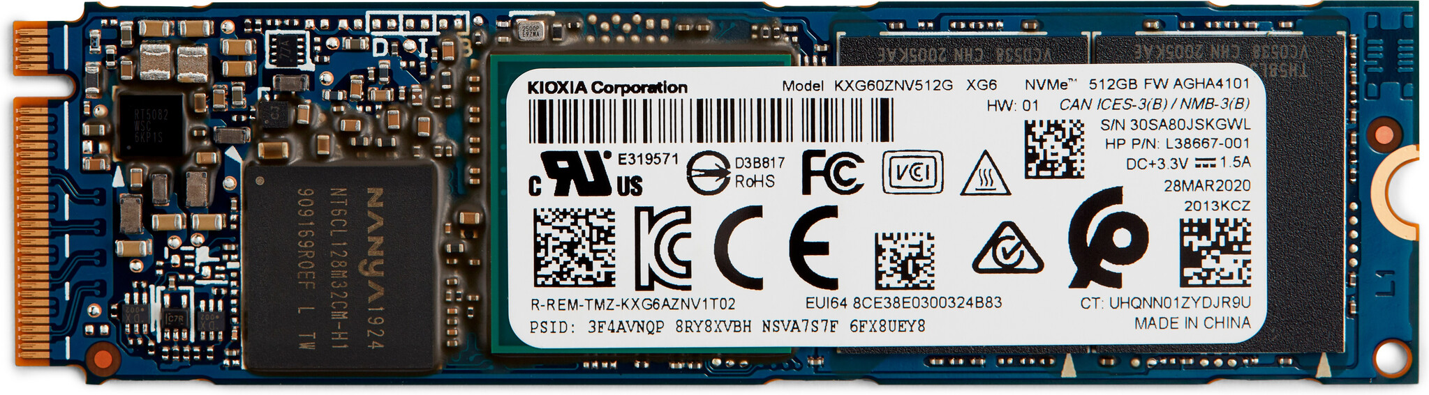 HP 1D0H7AA internal solid state drive 512 GB M.2 PCI Express 3.0 NVMe