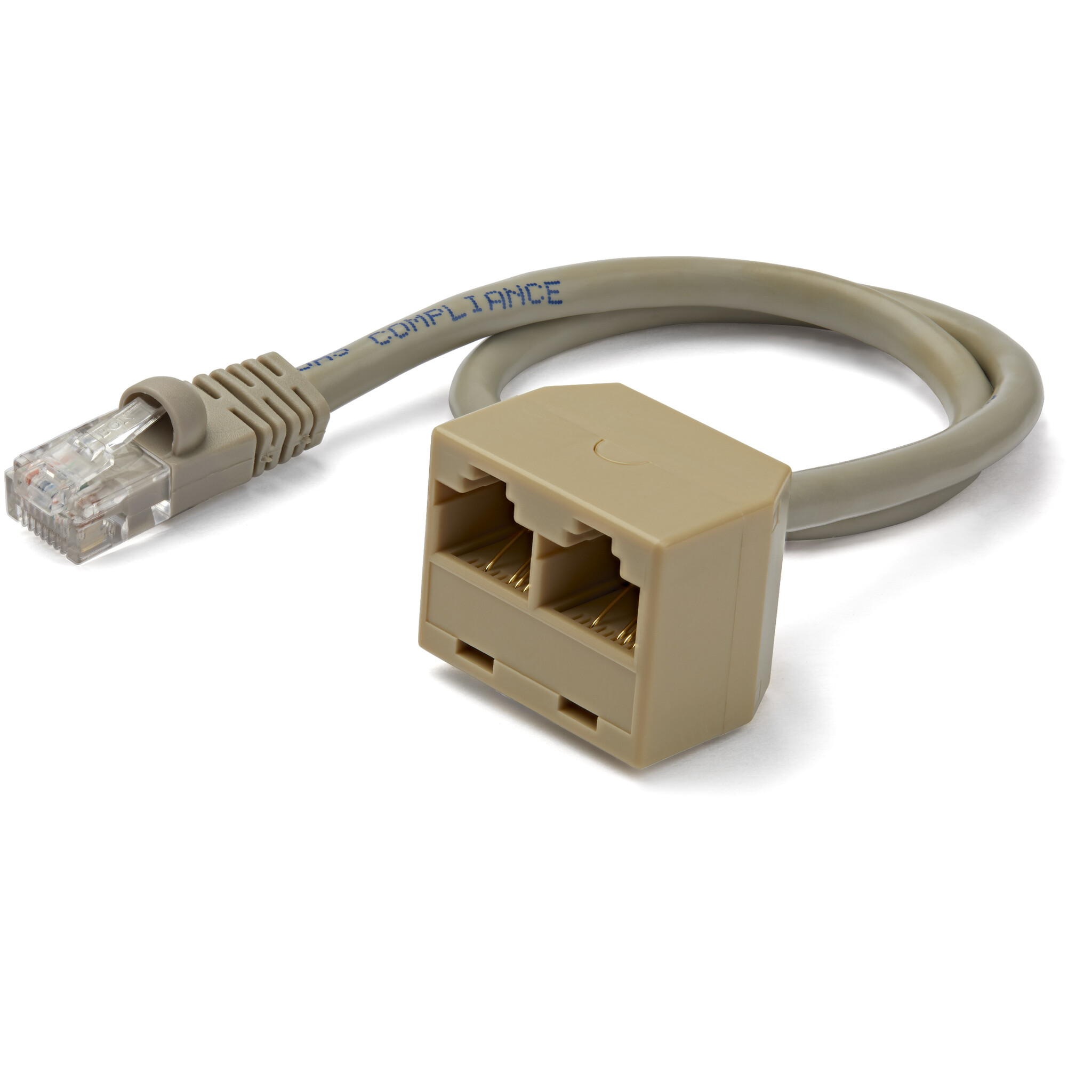 StarTech.com 2-naar-1 RJ45 splitter adapterkabel F/M